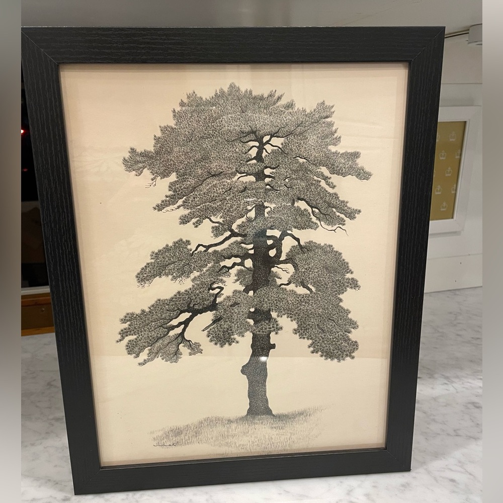 Bonsai Tree Vintage Print